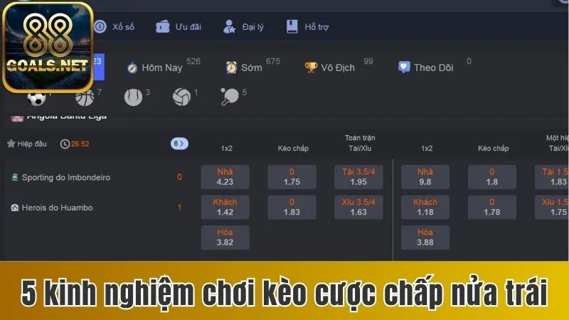Kèo Chấp Nửa Trái Là Gì? Cách Chơi Chuẩn Nhất Cho Người Mới 4 5 kinh nghiệm chơi kèo cược chấp nửa trái