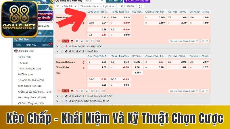 Kèo Chấp - Tiết Lộ Khái Niệm Và Kỹ Thuật Chọn Cược Đúng 1 Kèo chấp